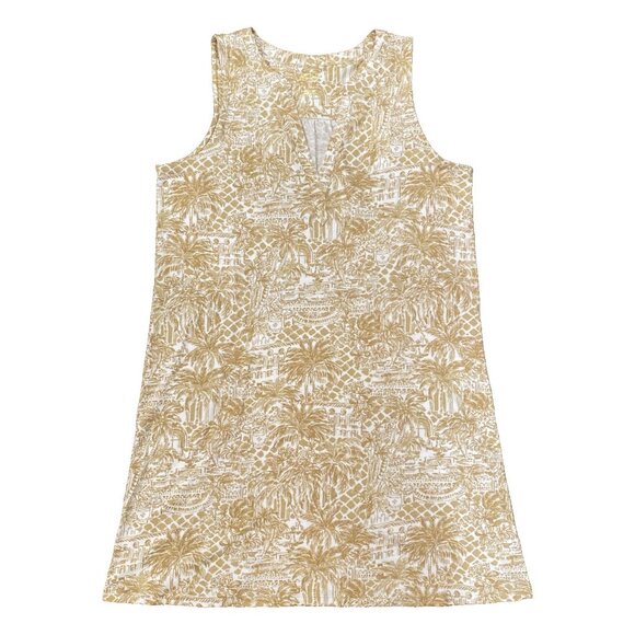 NWT Lilly Pulitzer Dev Dress Sand Bar Palm Beach Paradise Cruise Beach Size L - Picture 2 of 16